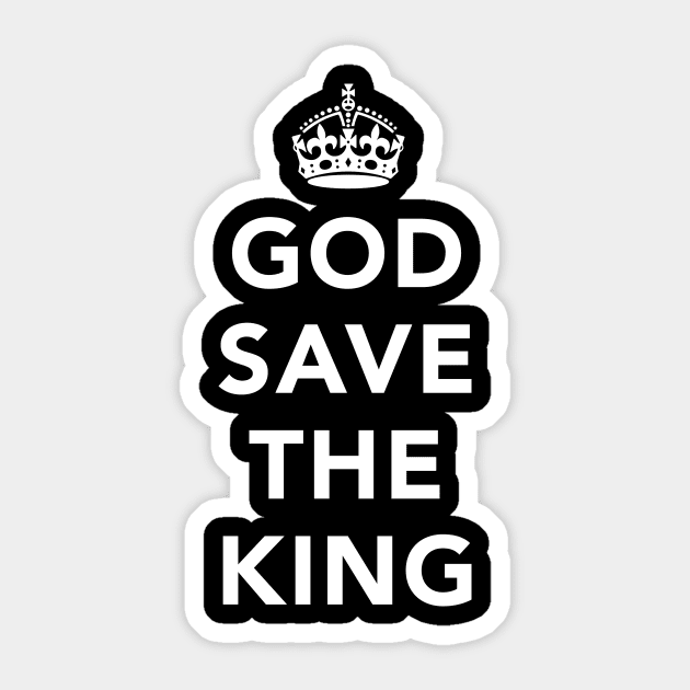 King Charles III Coronation - God Save The King! Sticker by destinysagent